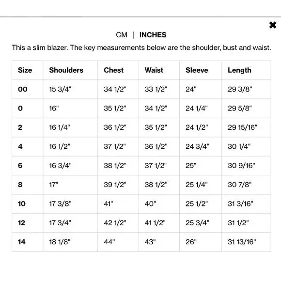 Tibi Tropical Wool Marlon Blazer Navy Cutout Sleeve Tailored Women's 6 NWT - Picture 16 of 16